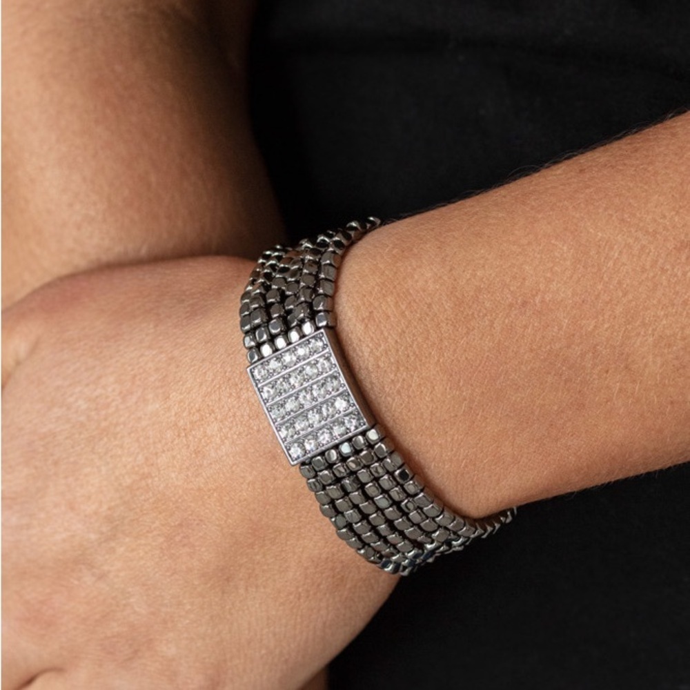 Star-Studded Showcase - Black Bracelet
